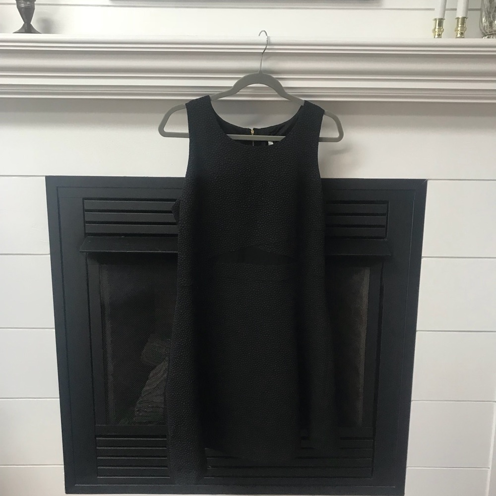 Textured black dress
